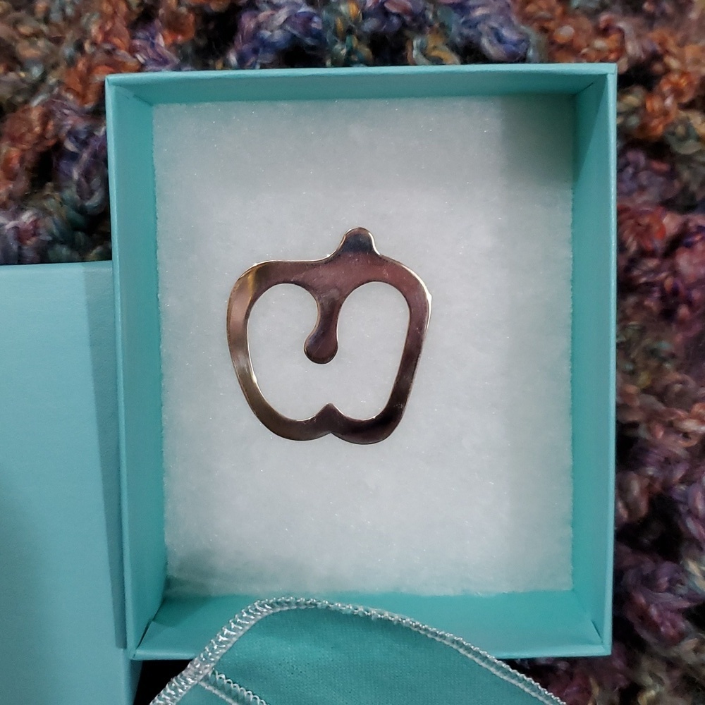 Tiffany & Co Sterling Silver Apple Bookmark - Picture 2 of 3